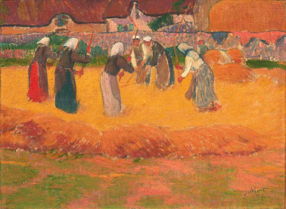 Henry Moret, Batteuses de blé, 1892, hsp, 37.5 x 50 cm © B. Galéron