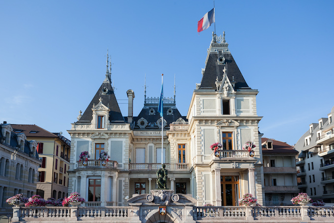La Villa Lumière devenue Hôtel de ville d'Evian