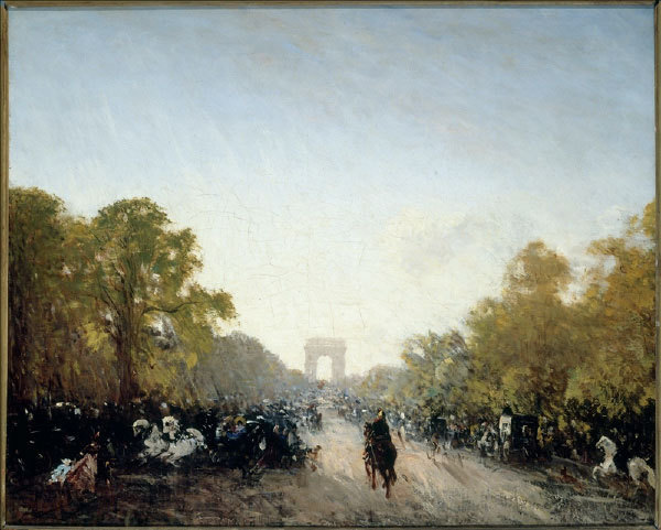 L’avenue des Champs Elysées 1860 - 1911. Huile sur toile. Musée d’Histoire de la Ville de Paris, Carnavalet  © Musée Carnavalet / Roger-Viollet