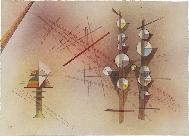 Vasily Kandinsky Impassible (Unerschüttert), février 1929 Aquarelle et encre sur papier 35,4 × 49,1 cm The Hilla von Rebay Foundation, prêt à long terme au Solomon R. Guggenheim Museum, New York Vasily Kandinsky Impassible (Unerschüttert), février 1929 Aquarelle et encre sur papier 35,4 × 49,1 cm The Hilla von Rebay Foundation, prêt à long terme au Solomon R. Guggenheim Museum, New York