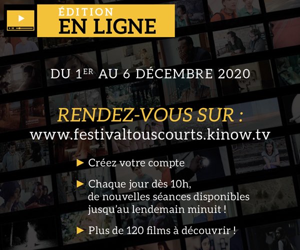Aix-en-Provence. 38e Festival Tous Courts du 1er au 6 décembre 2020 - Édition en ligne Aix-en-Provence. 38e Festival Tous Courts du 1er au 6 décembre 2020 - Édition en ligne