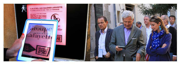 Aurélie Filippetti, Ministre de la Culture et de la Communication découvre l'Arles numérique © DR