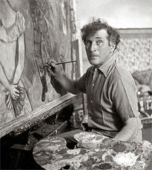 Marc Chagall peignant 1938-1944 © Archives Marc et Ida Chagall, Paris © ADAGP, Paris 2013 / CHAGALL ®