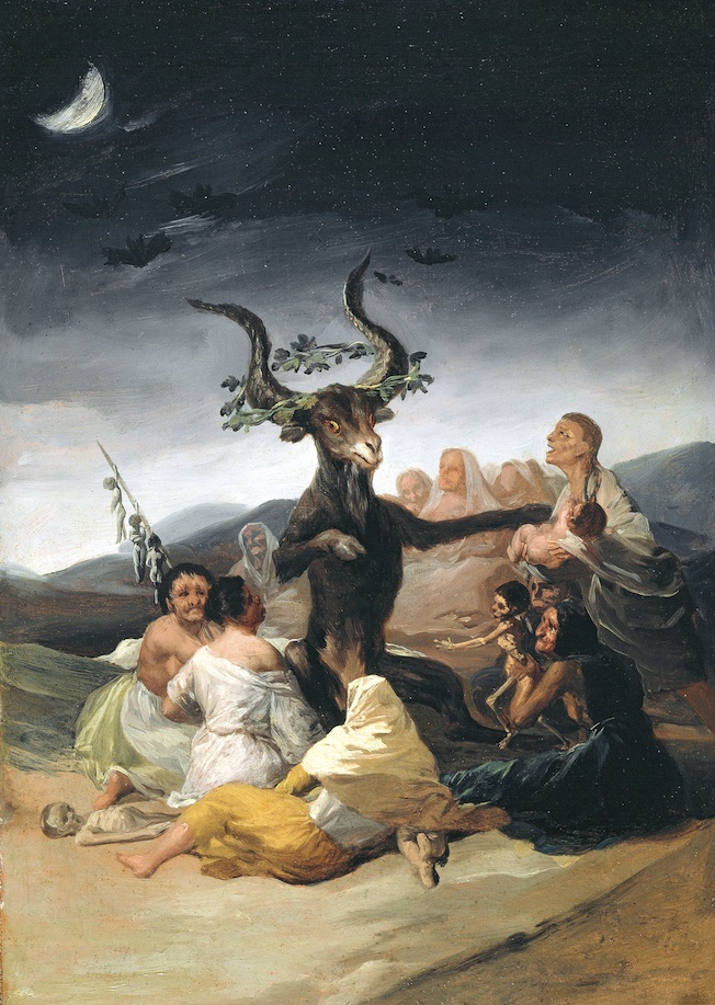 Francisco de Goya, Le Sabbat des sorcières (El Aquelarre), 1797/98. Huile sur toile 43 × 30 cm - Museo Lázaro Galdiano, Madrid - Fundación Lázaro Galdiano, Madrid