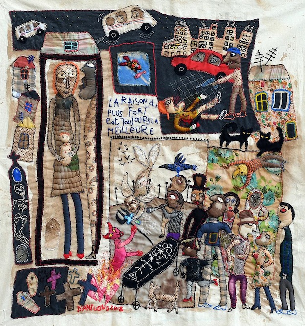 Barbara d’Antuono « Sortilège »2019 Tableau textile