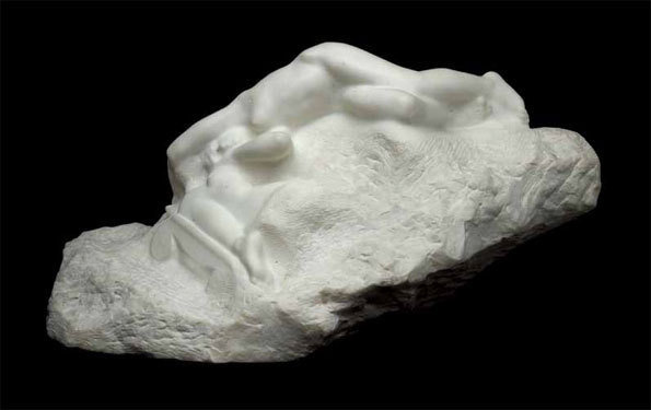 La mort d'Athènes. Auguste Rodin. Marbre, 1903, 44 x 75 x 39 cm. Liverpool Museum, Walker Art Gallery © National Museums, Liverpool, Walker Art Gallery Bequeathed by James Smith, 1923