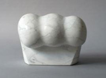 Douceur, 2012 marbre blanc de Carrare , H. 30 x 39 x 22 cm