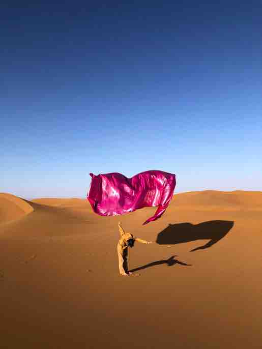 Ismail Zaidy (avec Hanin Tarek), Desert Rose, 2020 Photographie. OEuvre réalisée lors de la résidence d'Hotel Sahara