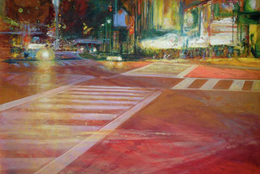 Ana Gonzalez Sola, nuit zébrée, 30 x 40 cm