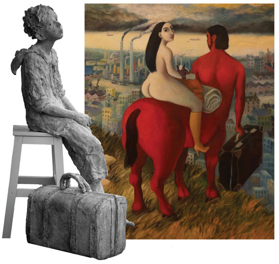 Bénédicte Devillers, peintre et Jurga, sculpteur, Galerie Art-Culture-France, Caen, du 2 au 29 mai 2013 Bénédicte Devillers, peintre et Jurga, sculpteur, Galerie Art-Culture-France, Caen, du 2 au 29 mai 2013