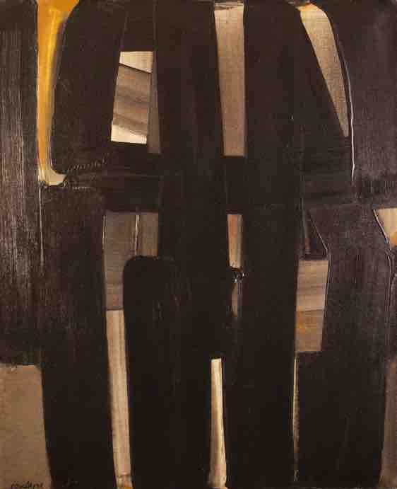 Pierre Soulages, Peinture, 92 x 73 cm, 3 avril 1974 Huile sur toile
