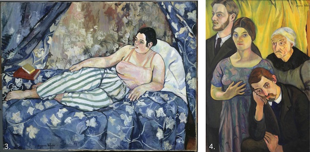 Suzanne Valadon, La Chambre bleue, 1923, Musée national d’art moderne et Portrait de famille, 1912, Huile sur toile, Paris, musée d’Orsay