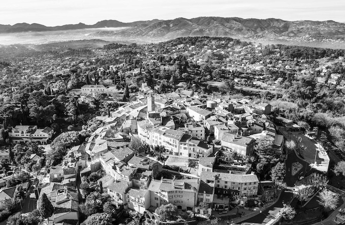 Mougins, vue aérienne, © Drone away – Demartini, 2014