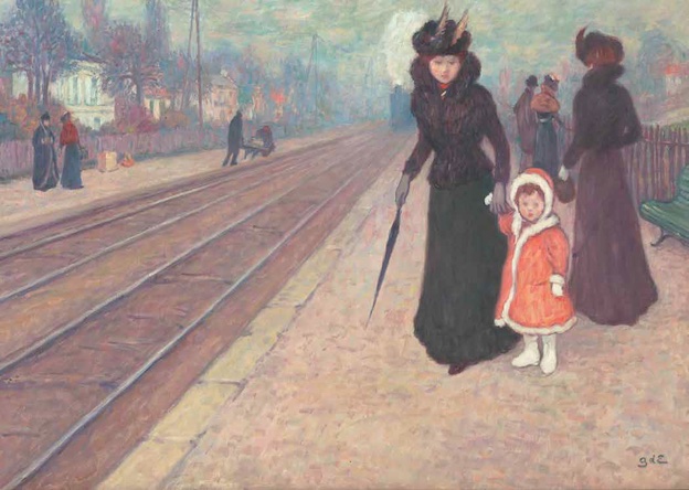 Georges d’Espagnat, La Gare de banlieue, c. 1896 - 1897, Huile sur toile, Paris, musée d’Orsay, don de Bernard d’Espagnat, 1979 © RMN-Grand Palais (musée d’Orsay) / Hervé Lewandowski © ADAGP, Paris