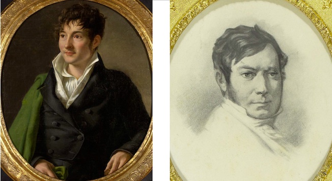 Jacques-Joseph Champollion-Figeac, vers 1800 et Jean-François Champollion, vers 1830. © Département de l’Isère / Musée Champollion