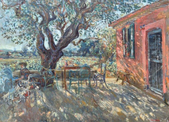 Constantin TERECHKOVITCH - La terrasse à Saint-Tropez, 1941