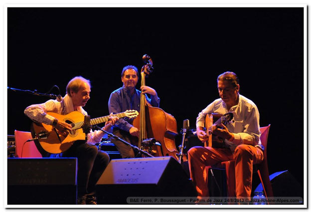 Boulou, Elios Ferré et Pierre Boussaguet © Jazz Rhône-Alpes