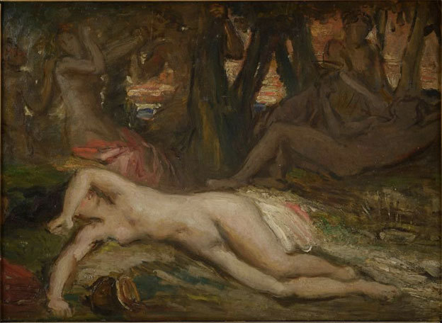 Théodore Chassériau (1819-1856),  Bacchantes et Satyres, 1840-1841 © Orléans, musée des Beaux-arts / François Lauginie