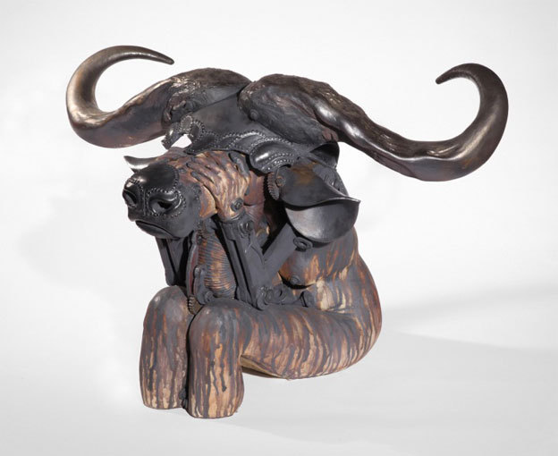 Truffe de buffle, 2008. Jean Fontaine (France, 1952). Grès, oxydes métalliques. L 96 cm cm. Propriété de l'artiste. Photo Bertrand Mussotte Truffe de buffle, 2008. Jean Fontaine (France, 1952). Grès, oxydes métalliques. L 96 cm cm. Propriété de l'artiste. Photo Bertrand Mussotte