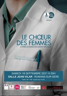 Romans, salle Jean Vilar : « Le chœur des femmes », le 18/9/21 à 20h Romans, salle Jean Vilar : « Le chœur des femmes », le 18/9/21 à 20h