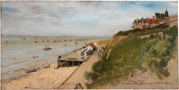 La plage de Paramé, 1892, huile sur toile, 84 x 103 cm, collection particulière © DR La plage de Paramé, 1892, huile sur toile, 84 x 103 cm, collection particulière © DR