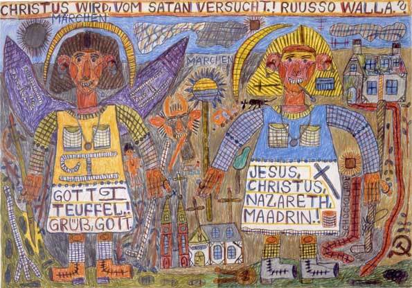 August Walla, Christus wird vom Satan versucht August Walla, Christus wird vom Satan versucht