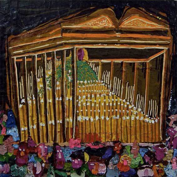 Hervé di Rosa. Paso grande, 2013 Acrylique sur bois 101,5 x 101,5 x 7,5 cm Hervé di Rosa. Paso grande, 2013 Acrylique sur bois 101,5 x 101,5 x 7,5 cm