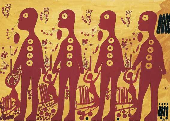 sans titre, 1961 / gouache sur papier, 50 x 70 cm © henri germond collection de l'art brut, lausanne sans titre, 1961 / gouache sur papier, 50 x 70 cm © henri germond collection de l'art brut, lausanne