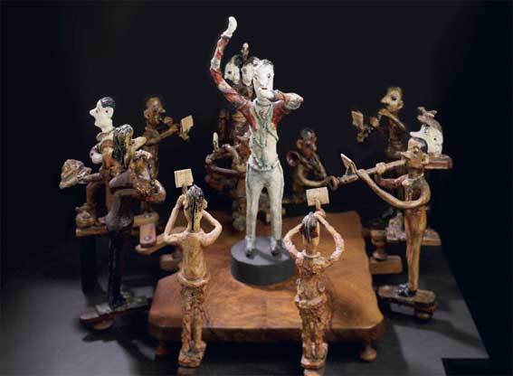 sans titre, entre 1928 et 1934 / terre glaise, mie de pain et autres matériaux modelés et peints, hauteur 37 cm © arnaud conne / collection de l'art brut, lausanne sans titre, entre 1928 et 1934 / terre glaise, mie de pain et autres matériaux modelés et peints, hauteur 37 cm © arnaud conne / collection de l'art brut, lausanne