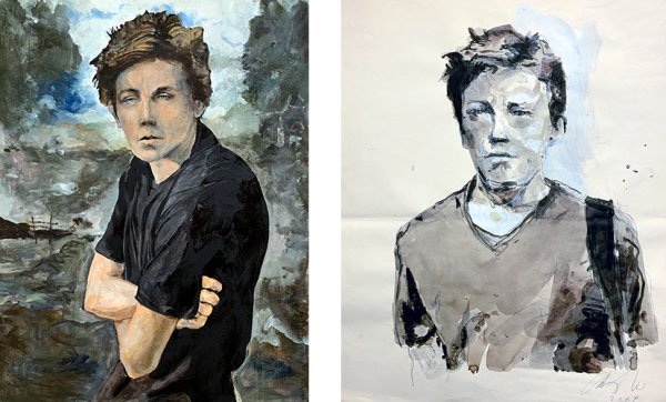 galerie Art Praye, Fareins (01) : exposition CharlElie Couture - Rimbaud / New-York - Peintures & dessins - du 6 au 28 novembre 2021