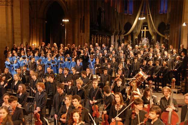 Mardi 24 avril 2013 - La Vierge de Massenet Maîtrise Notre-Dame de Paris, Choeur d’Enfants Sotto Voce, Choeur de l’Armée française, Orchestre du Conservatoire de Paris. Patrick Fourniller direction © P. Byrs / MSNDP