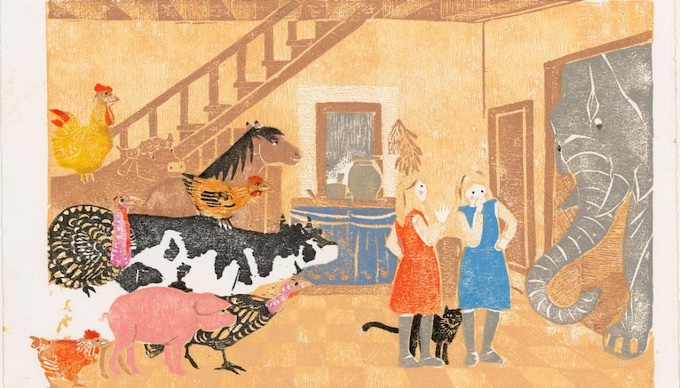 Planche originale pour L’Éléphant de Marcel Aymé 2019 © May Angeli, Éditions des Éléphants Planche originale pour L’Éléphant de Marcel Aymé 2019 © May Angeli, Éditions des Éléphants