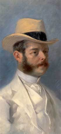 Jules Chéret, Portrait du Baron Vitta,1908, pastel © Ville de Nice, photo Muriel Anssens. Collection musée des Beaux-arts, Nice.