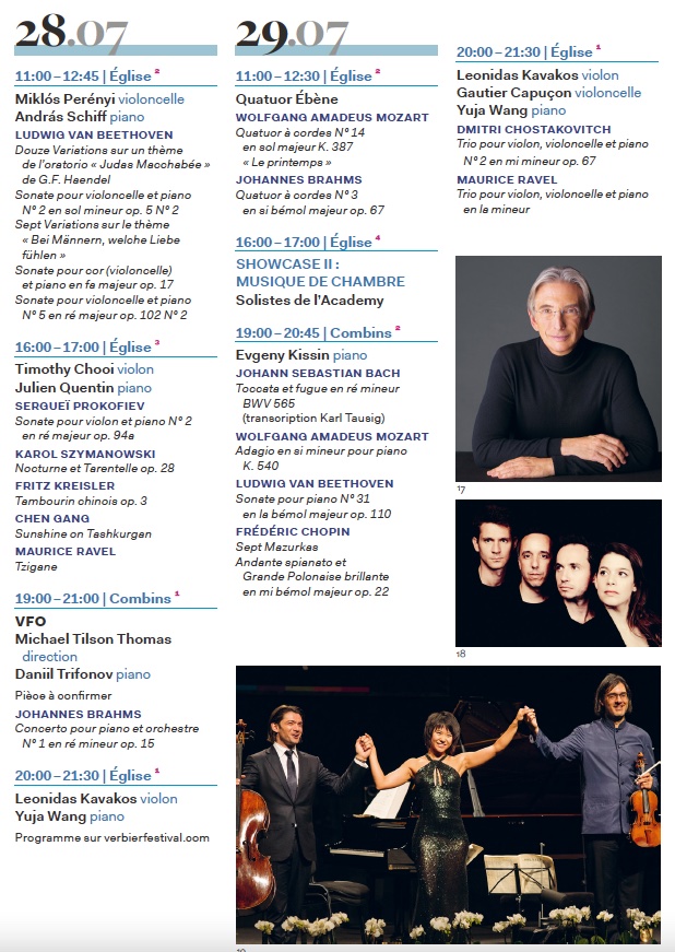 Verbier Festival / La 29e édition aura lieu du 15 au 31 juillet 2022 Verbier Festival / La 29e édition aura lieu du 15 au 31 juillet 2022
