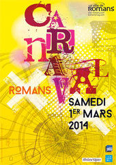 18e Carnaval de Romans, 1er mars 2014 : Un carnaval... qui roule !