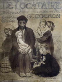 Affiche « Le locataire »,1913. Épreuve d’imprimerie avant la lettre. Collection privée