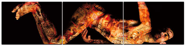 Hayat, Déposition (Le poids des mots, le choc des photos) / triptyque 375 x 90 cm / Tirage argentique collé sur dibond / Ed. de 6 / © Hayat 2014 Hayat, Déposition (Le poids des mots, le choc des photos) / triptyque 375 x 90 cm / Tirage argentique collé sur dibond / Ed. de 6 / © Hayat 2014
