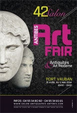 42e Salon d'Antiquités, Art Moderne et Contemporain - Antibes Art Fair - Du 19 avril au 5 mai 2014 42e Salon d'Antiquités, Art Moderne et Contemporain - Antibes Art Fair - Du 19 avril au 5 mai 2014