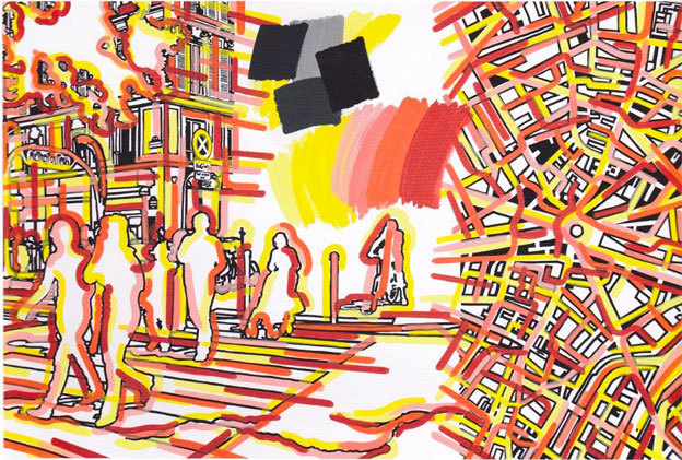 Gérard Fromanger expose Annoncez la couleur ! à cent mètres du centre du monde / Centre d'Art Contemporain, Perpignan, du 4 avril au 29 juin 2014