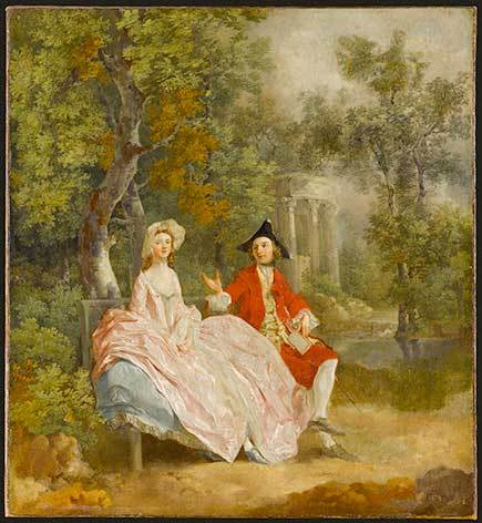 Conversation dans un parc (probablement Gainsborough et sa femme) Gainsborough Thomas (1727-1788). Paris, musée du Louvre Conversation dans un parc (probablement Gainsborough et sa femme) Gainsborough Thomas (1727-1788). Paris, musée du Louvre