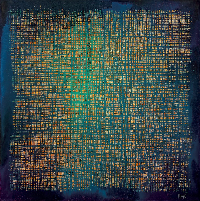 N°520 Technique mixte Pièce unique, 150 x 150 cm © Pierre-Luc Poujol