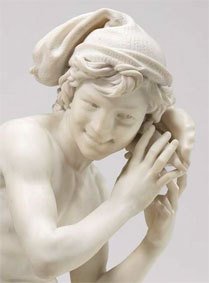 Jean-Baptiste Carpeaux (1827-1875). Pêcheur à la coquille (détail), 1861-1862. Courtesy of the National Gallery of Art, Washington