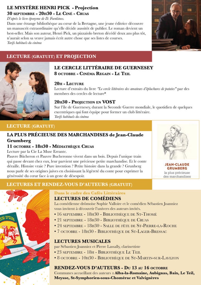 Ardèche. Rencontres #1 – autour du livre – septembre 2022 Ardèche. Rencontres #1 – autour du livre – septembre 2022