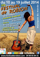 18e Festival de Musiques du Monde de Robion, Théâtre de Verdure de Robion (83), du 10 au 17 juillet 2014