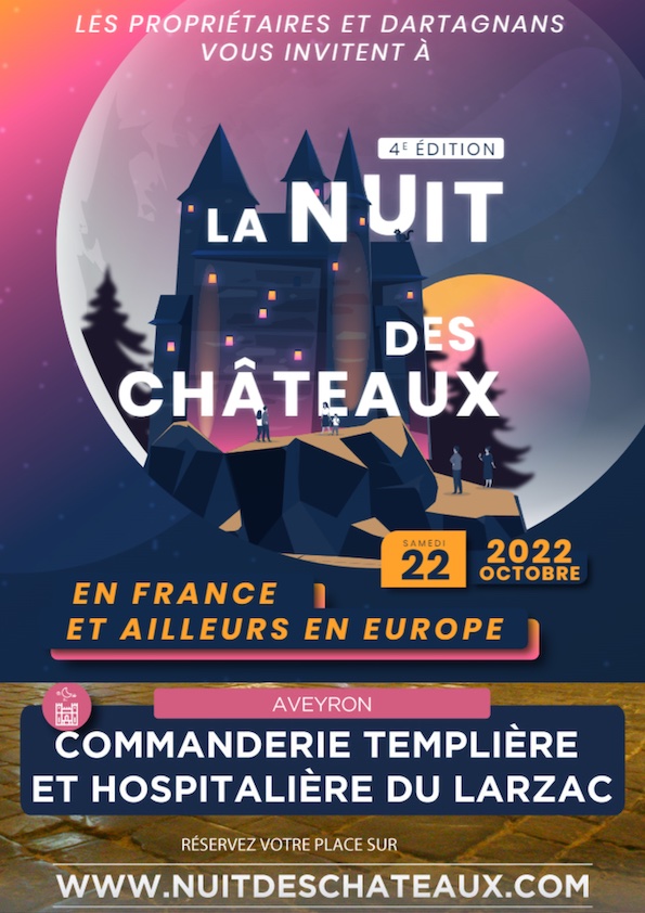La Nuit des Châteaux 2022 à Sainte-Eulalie-de-Cernon : un voyage dans le temps à la Commanderie du Larzac La Nuit des Châteaux 2022 à Sainte-Eulalie-de-Cernon : un voyage dans le temps à la Commanderie du Larzac