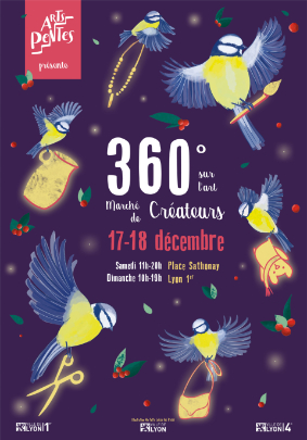 Lyon : Marché de Noël Créateurs "360° sur l'Art", 17 et 18 décembre 2022, Place Sathonay Lyon : Marché de Noël Créateurs "360° sur l'Art", 17 et 18 décembre 2022, Place Sathonay