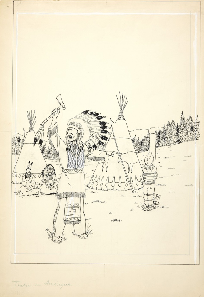 2 158 400 € pour le dessin original de la couverture de Tintin en Amérique ! 2 158 400 € pour le dessin original de la couverture de Tintin en Amérique !