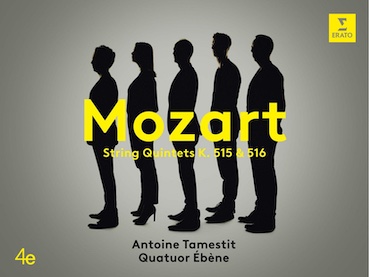 Quatuor Ebène & Antoine Tamestit :  Mozart - Quintettes.  Sortie le 17 mars '23