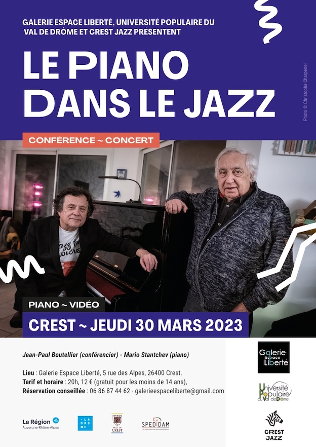 Crest (26), galerie Espace Liberté invite Jean-Paul Bouteiller le 30 mars 2023 Crest (26), galerie Espace Liberté invite Jean-Paul Bouteiller le 30 mars 2023