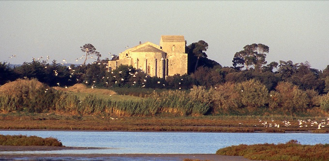 La presqu’île de Maguelone et sa cathédrale © Festival à Maguelone